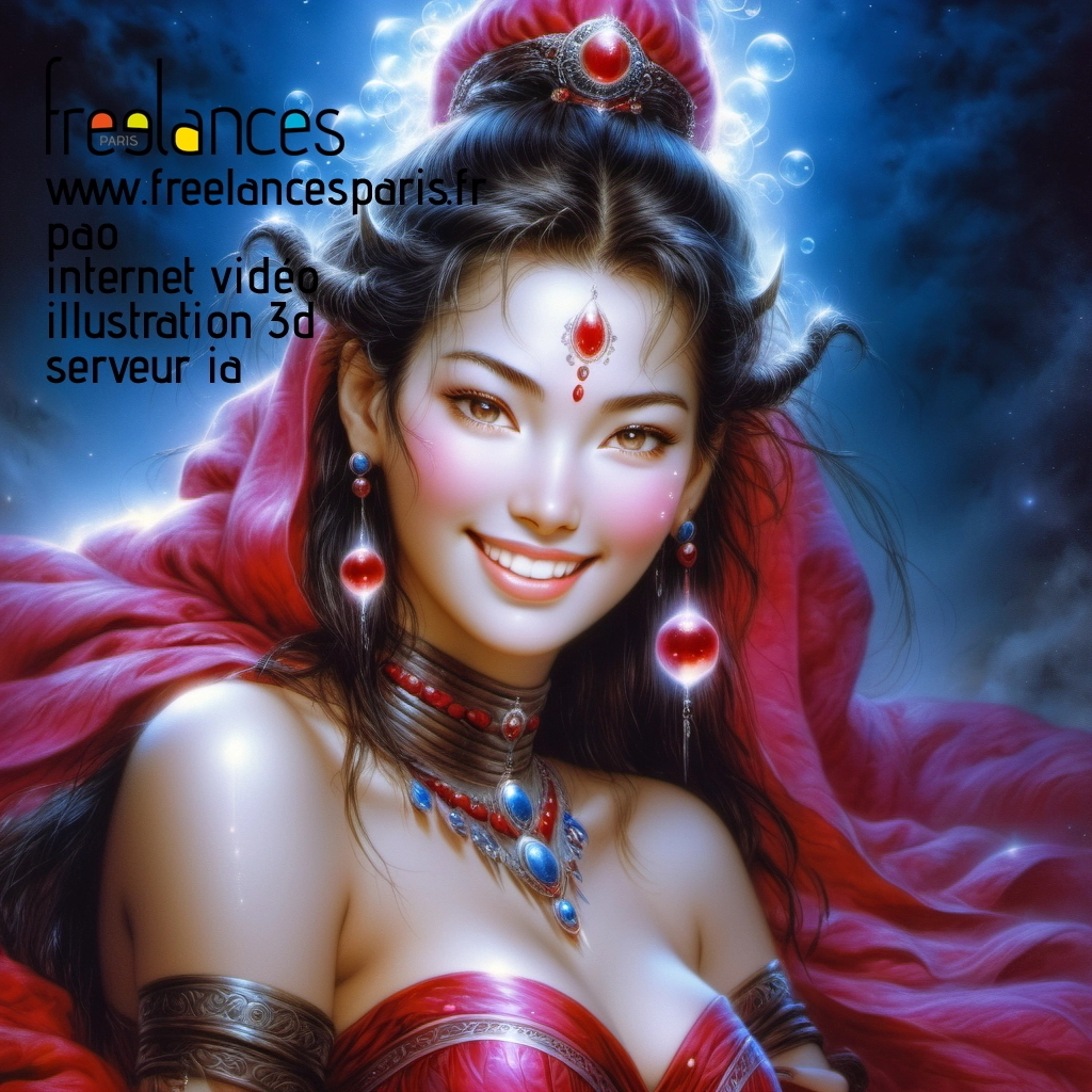 Pao mise en page internet vidéo illustration 3d serveur IA générative AI freelance paris studio de création magazines ojyb05n0